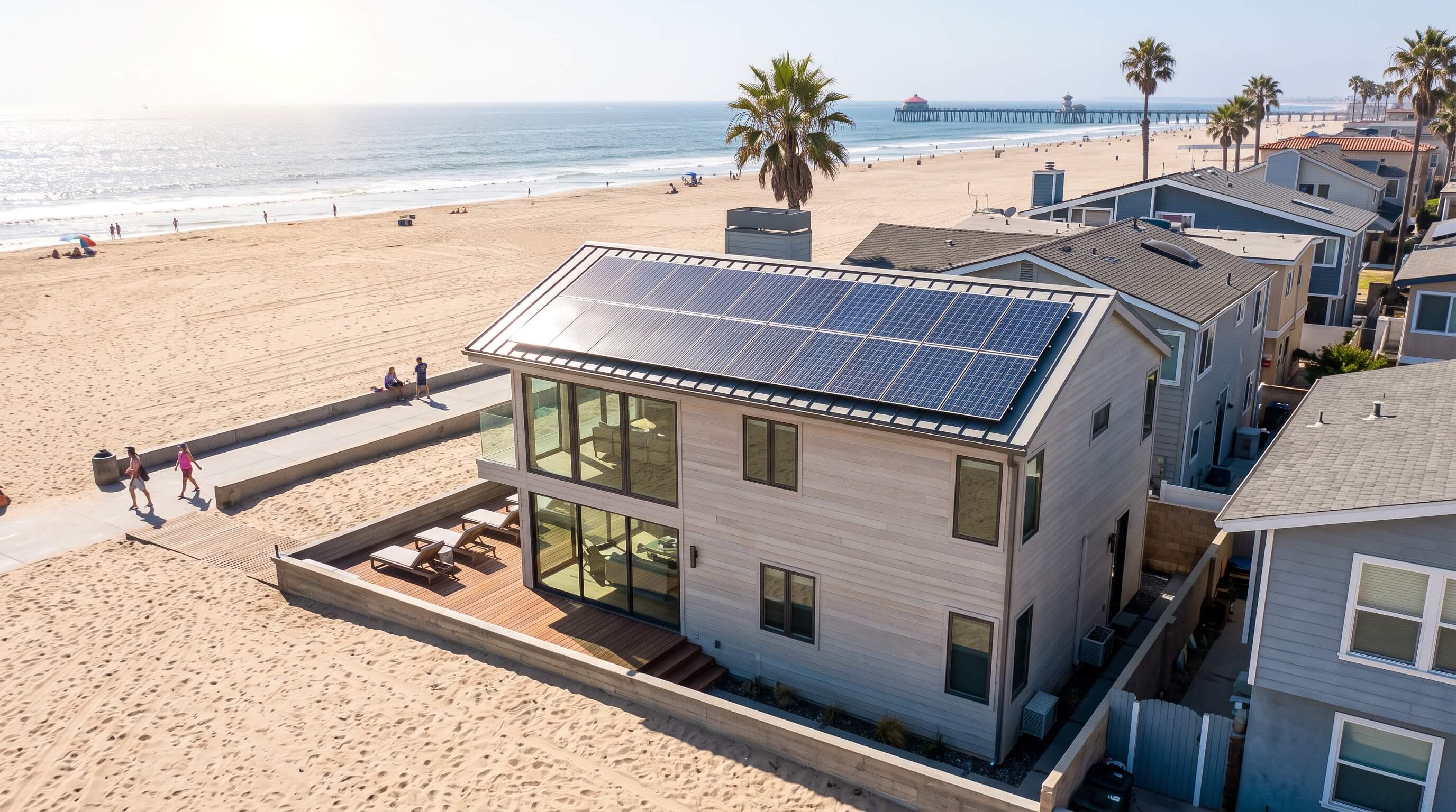 Solar installation in Huntington Beach
