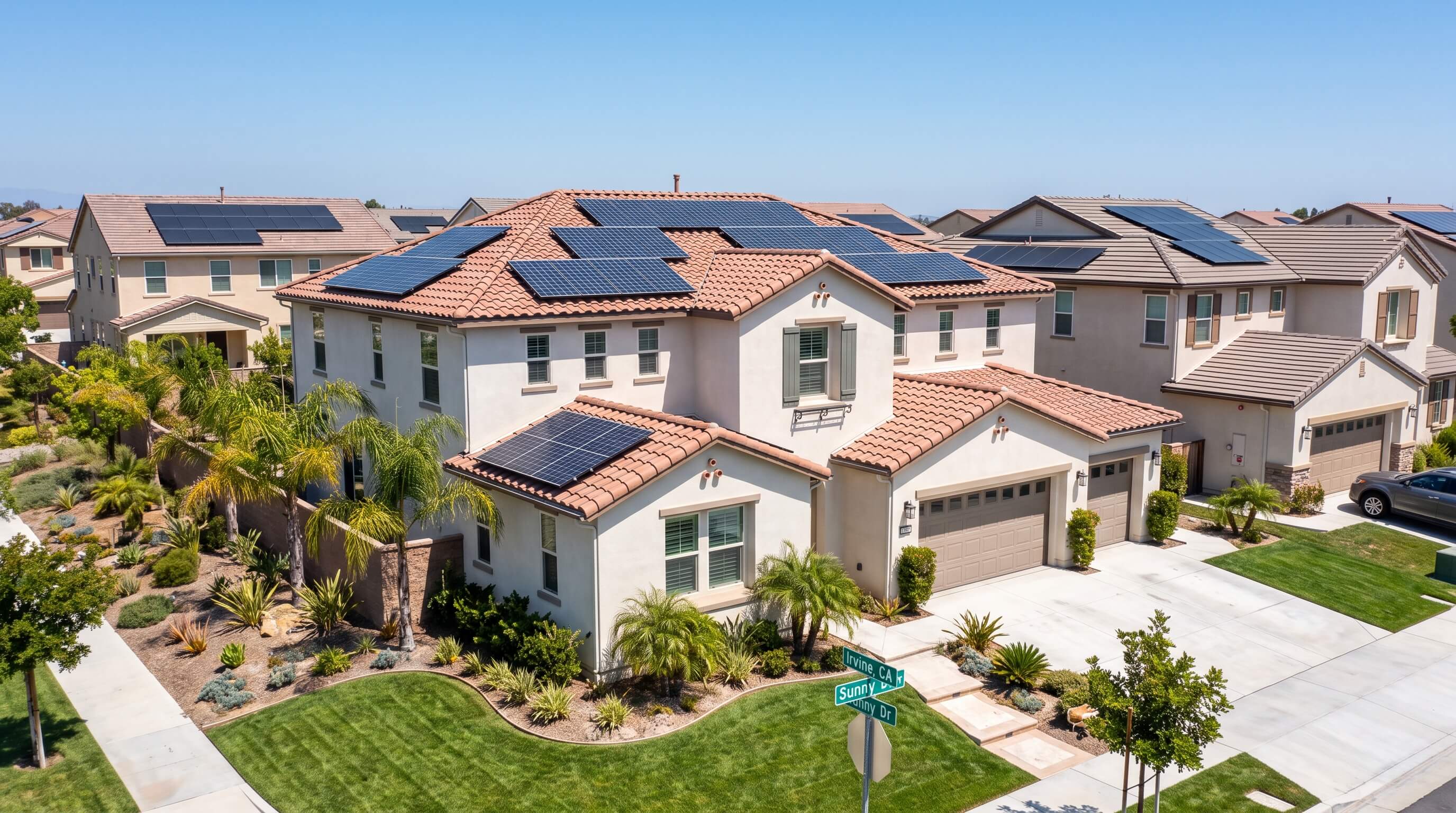 Solar installation in Irvine