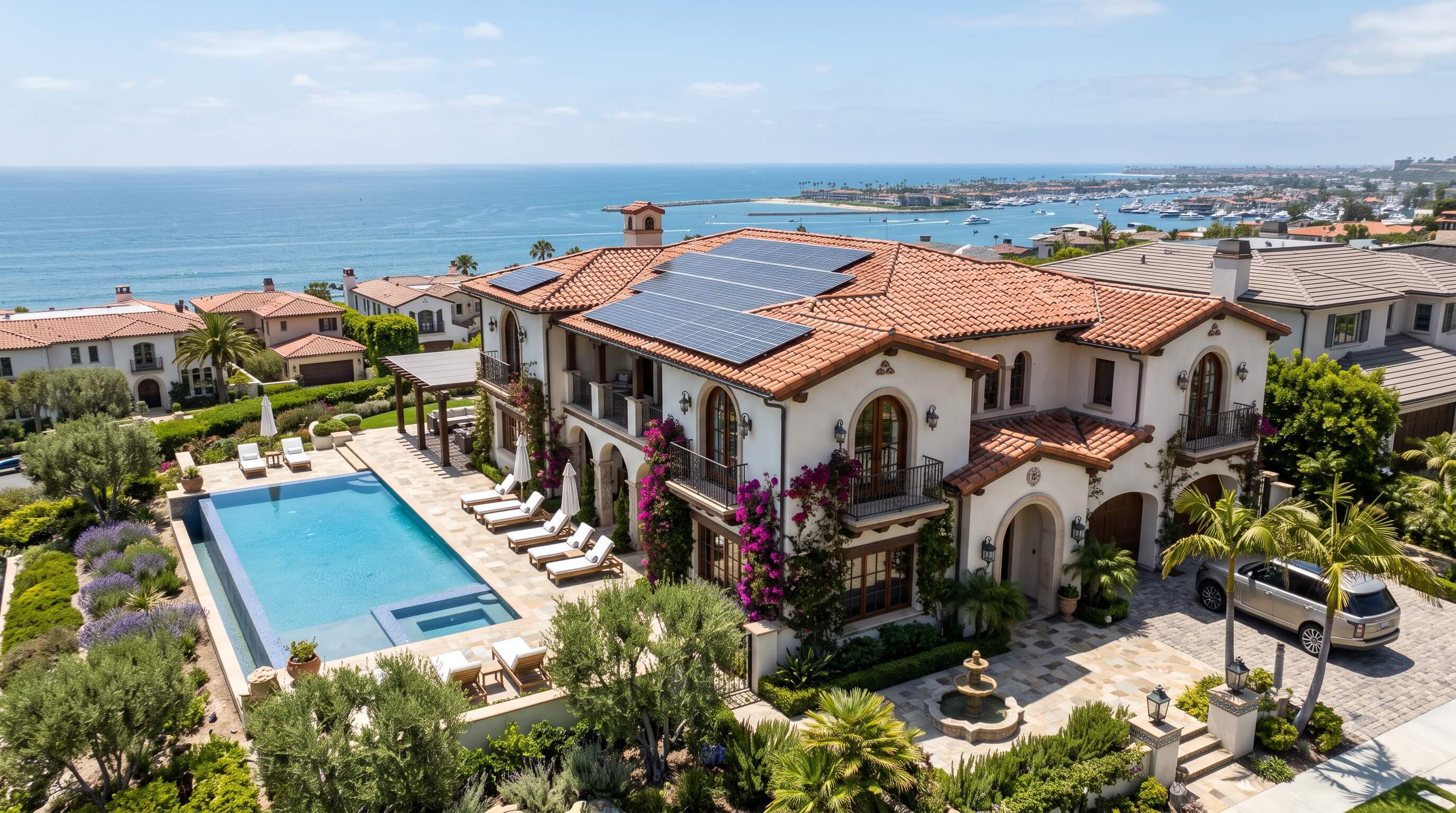 Solar installation in Newport Beach